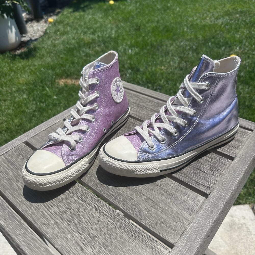 EUC glitter Converse All Star High Top